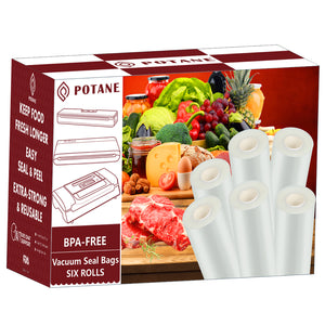SurpOxyLoc 4 Pack 8x50 Vacuum Sealer Bags Rolls (Total 200 Feet) for Food, Seal a Meal,Plus Other Machine,BPA Free,Puncture Prevention,Great for Sous Vide Cooking SurpOxyLoc 4 Pack 8x50 Vacuum Sealer Bags Rolls (Total 200 Feet) for Food, Seal a Meal,Plus Other Machine,BPA Free,Puncture Prevention,Great for Sous Vide Cooking