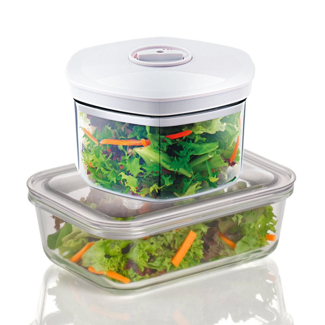Vacuum Seal Food Storage Container with 2 Reusable Containers and